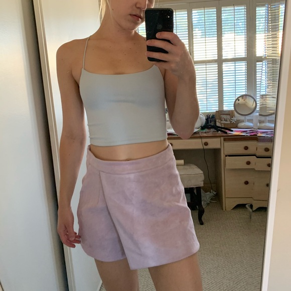 Missguided Dresses & Skirts - Faux suede bonded skort - miss guided